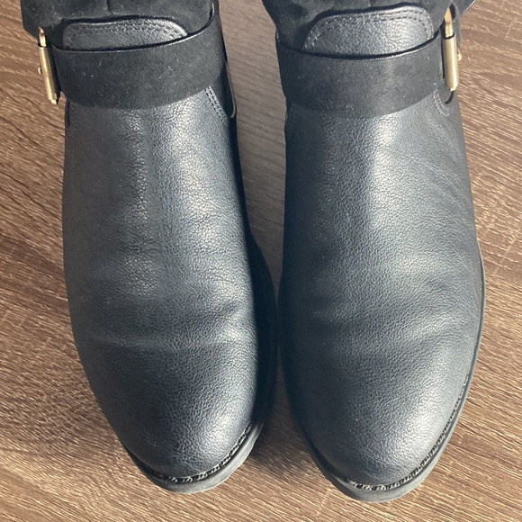 Womens Charles by Charles David 6.5 Black Leather & Suede mid calf Boots - Picture 5 of 13